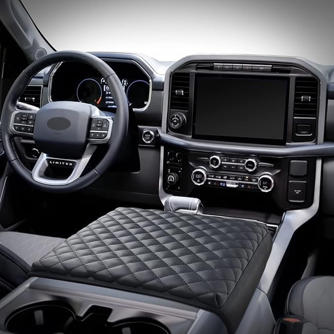 KMMOTORS F150 Center Console Cover, Thick Armrest Cushion, Funda para consola - Image 4