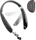AMORNO Foldable Bluetooth Headphones Wireless Neckband Headset by AMORNO