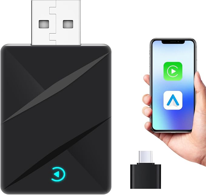 Wireless CarPlay Adapter, Convert Wired to Wireless CarPlay Adapter, Plug&Play by Unknown