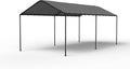 GOJOOASIS 10x20 Carport Heavy Duty Portable Garage Shelter Metal Car Canopy Tent by GOJOOASIS