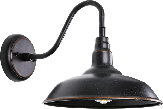 14in Outdoor Gooseneck Barn Light by GOALPLUS
