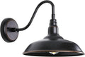 Gooseneck Outdoor Light Fixture, Bronze Porch Lighting, Gooseneck Wall Sconce by GOALPLUS