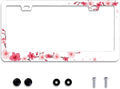 Personalise Beautiful Cherry Blossom License Plate Frame Floral Flowers License by Omw2fyb