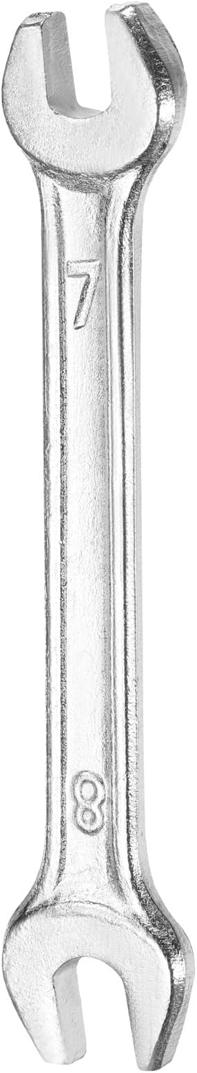 HARFINGTON Double Open End Wrench 7mm x 8mm Metric 15 Degree Offset Angle Small by HARFINGTON