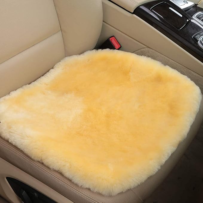 Fluffy Genuine Australia Sheepskin Car Seat Cover by OGLAND