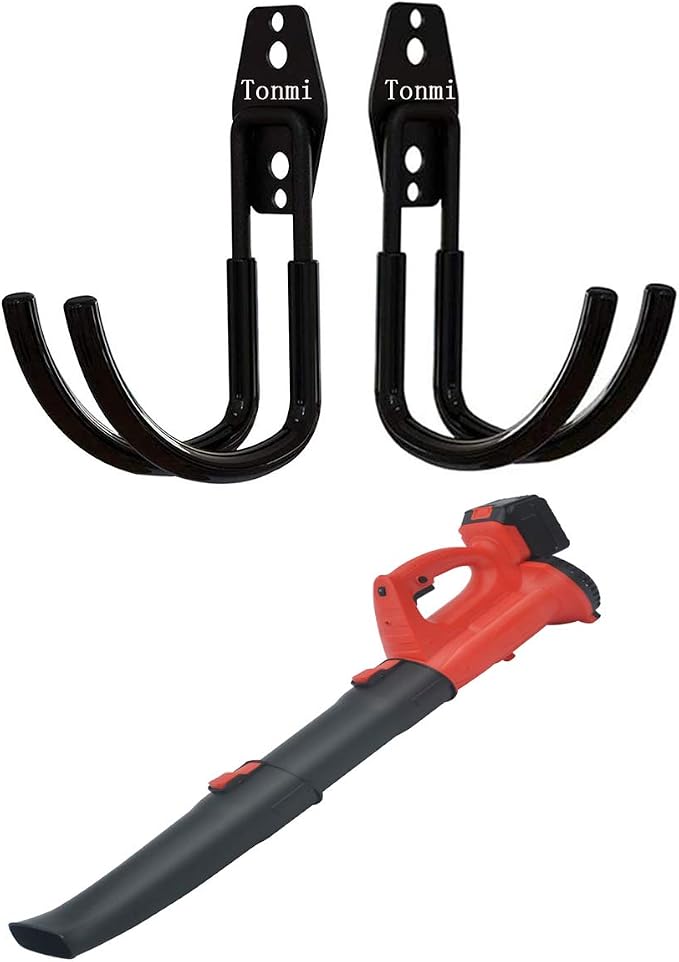 2Pcs Leaf Blower Hanger for Garage, Chainsaw Holder Wall Mount, Power Hedge - Image 6