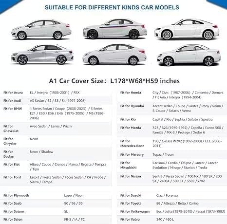 KouKou 6 Layers Car Cover Waterproof All Weather - Image 5