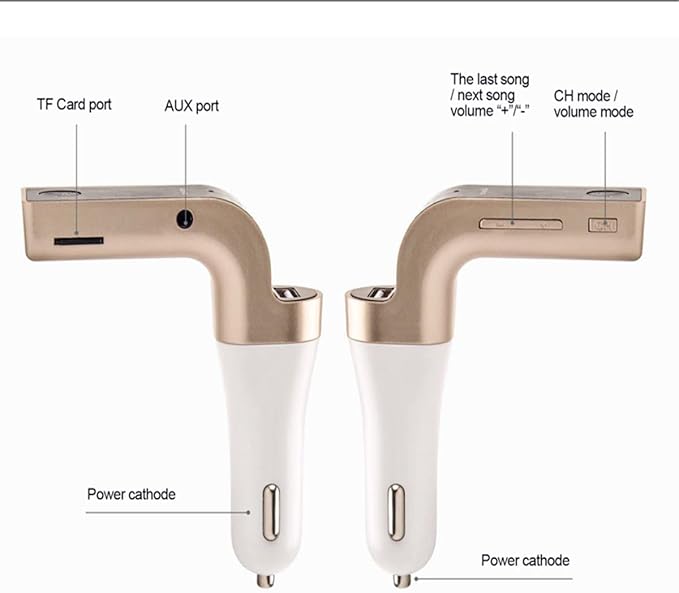 Bluetooth FM Transmitter for car, TIANSHILI handsfree Bluetooth Receiver Car Kit - Image 5