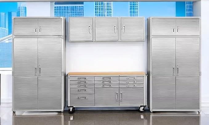 Heavy Duty 8-Piece Steel Garage Cabinet Storage Set - Image 4