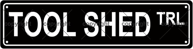 TOOL SHED TRL Space Metal Tin Street Sign Bar Cafe Garage Cave Home Room Wall by Unknown