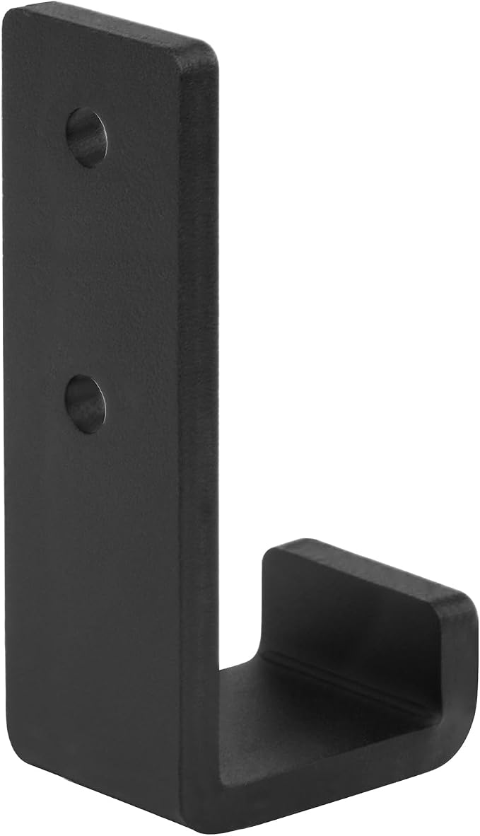 2 Pack 8" Black Steel J Hook, Extra Heavy Duty Wall Mount Utility Hook - Image 3