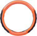 Motor Trend SW-812 Orange Ultra Sport Pebbled Leather Steering Wheel Cover by MotorTrend