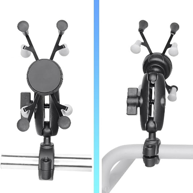 Strg Phone Holder with Composite Double Socket Arm Compatible with RAM B Size - Image 5