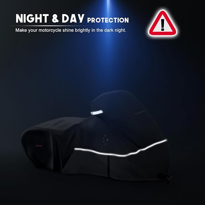 Motorcycle Cover LI LIBZAKI 600D Heavy Duty Storage All Season Universal - Image 8