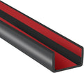 Rubber Edge Trim, 1/2" Self Adhesive Flexible U Channel Edge Protecter by YANRUIPRO