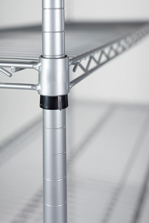 Omega 18" Deep x 54" Wide x 96" High 3 Tier Gray Starter Shelving Unit - Image 5