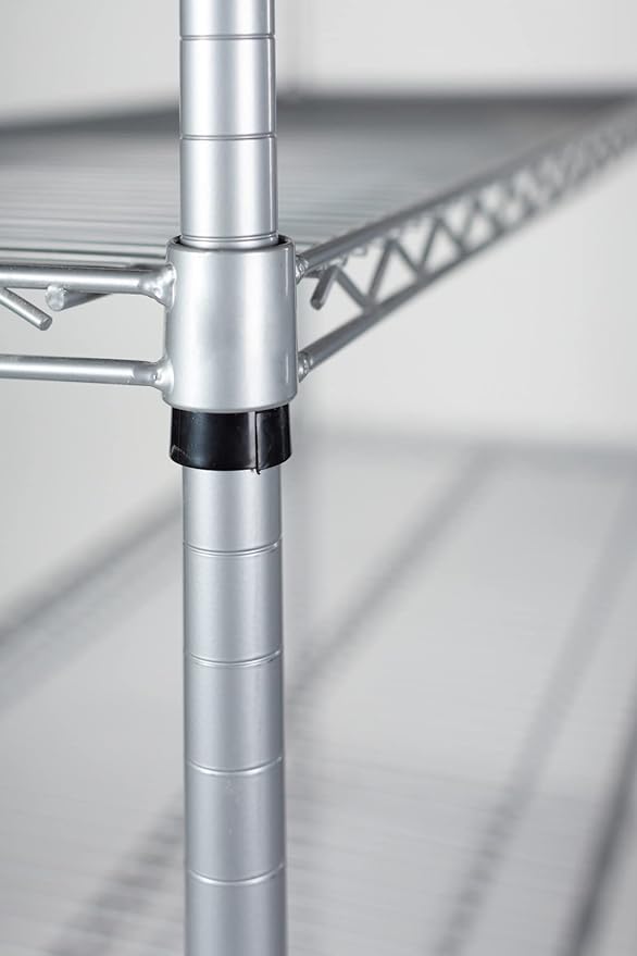 Omega 18" Deep x 60" Wide x 86" High 3 Tier Gray Starter Shelving Unit - Image 5