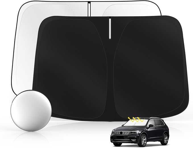 Windshield Sun Shade for Volkswagen VW Tiguan 2018-2025 Foldable Sunshade by SULAGIWINDSHIELDSUNSHADE