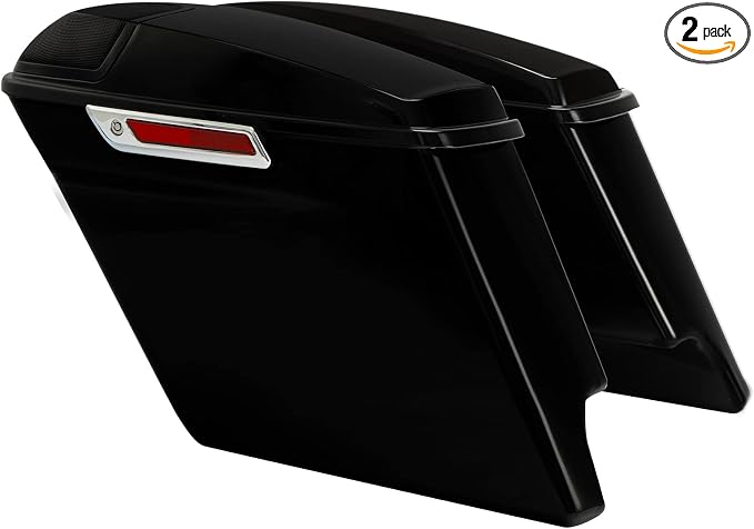 XFMT 5 Inch Stretched Extended Saddlebags W/5"x7" Speaker Grill by XFMT