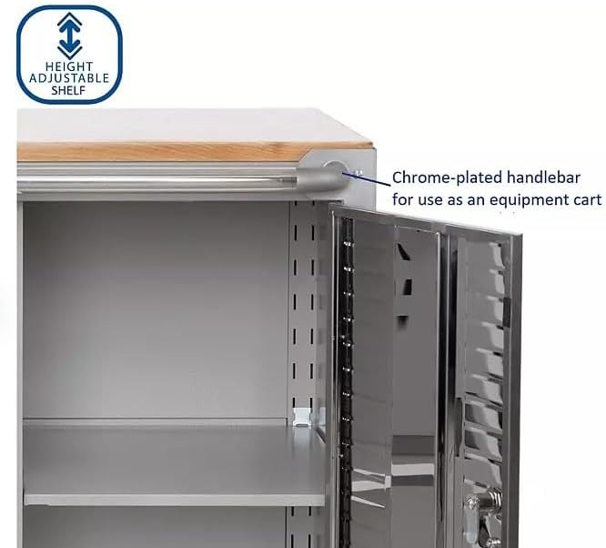 Heavy Duty Rolling Storage Cabinet - Image 5
