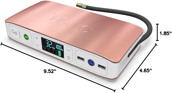 HALO Bolt Air 58830 Portable Car Battery Jump Starter | 100 PSI Air Compressor - Image 7