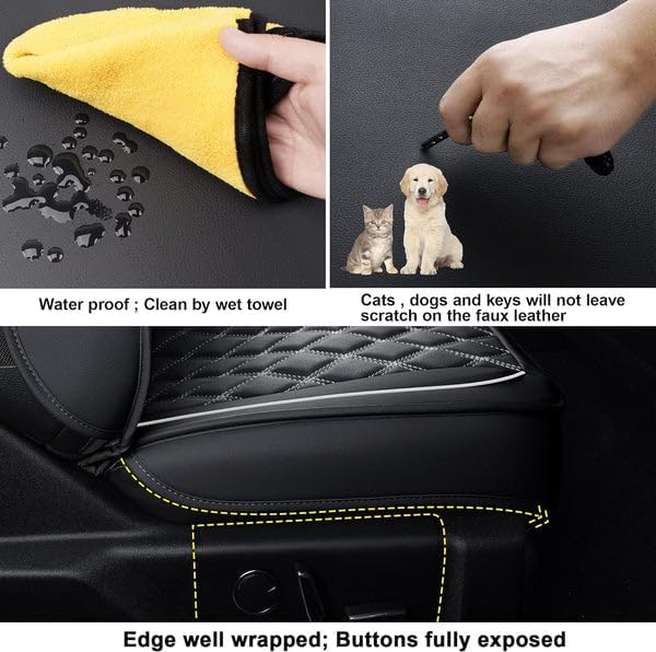 LUCKYMAN CLUB F150 Faux Leather Seat Covers Fit - Image 5