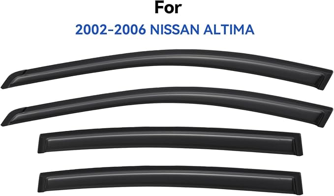 Window Visors Rain Guards for 2002 2003 2004 2005 2006 Nissan Altima, - Image 2