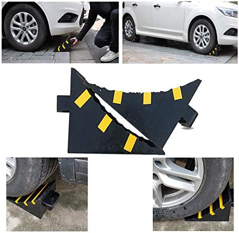RELIANCER 2 Pack Wheel Chocks Heavy Duty Extra Large Industrial Rubber Wheel - Image 7