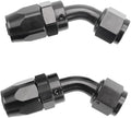 LokoCar 8AN Hose End Fitting 45 Degree Swivel by GetToKnowEachOther