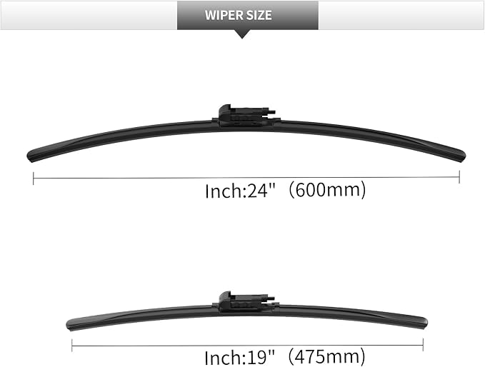 Front Windshield Wipers, 2-Piece Set - Image 3