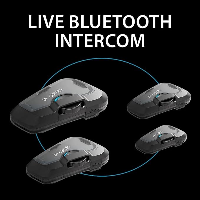 Cardo Systems FREECOM 4X Motorcycle 4-Way Helmet Bluetooth Communication System - Image 3