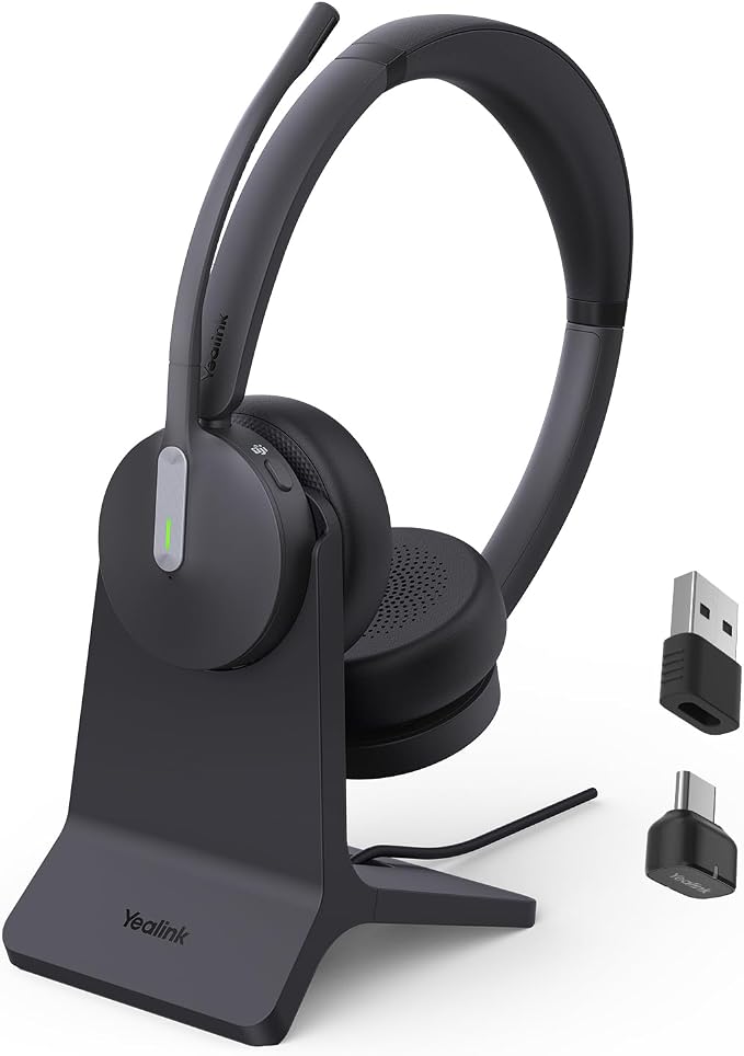 Yealink BH70 with Stand, Wireless Bluetooth Headset with Microphone by RedefineYourWorkplace