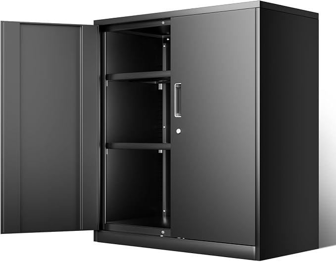 DNA MOTORING Metal Storage Cabinet, Metal Cabinet Heavy Duty Utility Cabinet by DNAMOTORING