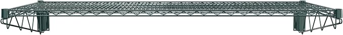 24" x 60" Green Epoxy Wire Wall Mount Shelf - Image 3