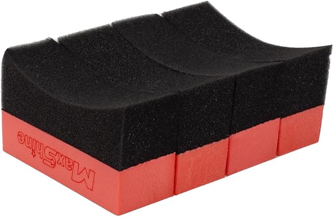 Maxshine Tire Dressing Applicator, Curved Foam Pad 10x4cm, High-Density - Image 4