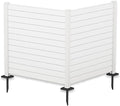 Kozyard 50" W x 48" H Outdoor Privacy Screens Aluminum Post, Air Conditioner by Kozyard