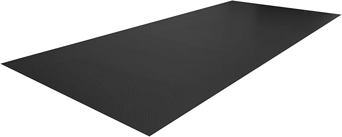 G-Floor Lite Diamond Tread Pattern Midnight Black Vinyl Rollout Garage Flooring by G-Floor