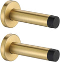 JQK Door Stopper Gold, 304 Stainless Steel Thicken 1mm Sound Dampening Door by Homeimprovement