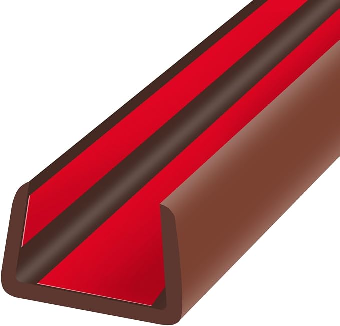 Rubber Edge Trim, Flexible Edge Banding, 5/8" U Channel Furniture Edge Protector by YANRUIPRO