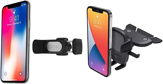 Kenu Airframe Pro Universal Car Phone Mount + iOttie Easy One Touch 5 CD Slot by Kenu