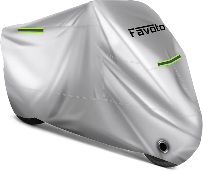 Favoto Motorcycle Cover Universal Heavy Duty Oxford Fabric by Favoto