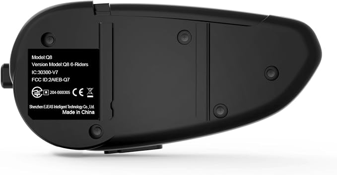 Q8 Motorcycle Helmet Bluetooth Intercom Headset, 230hours Standby, 6 Riders - Image 8