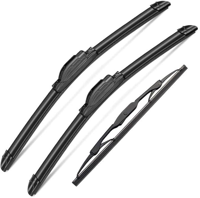 3 Wipers Set for Chrysler Town & Country 2008-2016, Dodge Grand Caravan - Image 2