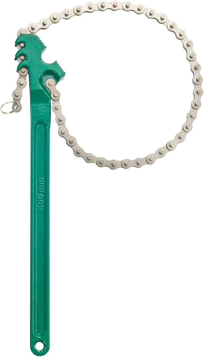 16 Inch Sturdy Adjustable Heavy Duty Ratcheting Chain Oil Filter Wrench by AUPREX