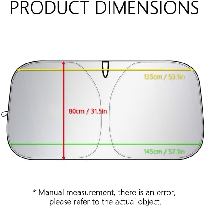 Car Windshield Sun Shade, Foldable Reflective Sun Visor, Sun Heat and UV Rays - Image 2