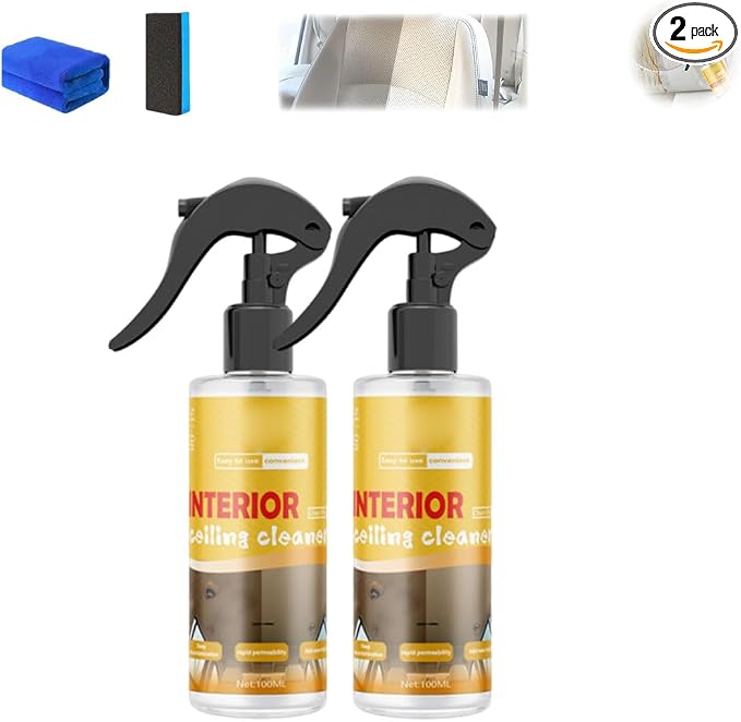 Multi-Purpose Car Interior Fabric Clean Polish Spray, Applies To Vehicle by Unknown