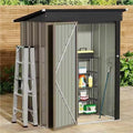 JUMMICO Metal Outdoor Storage Shed 5 x 3 FT Metal Shed by JUMMICO