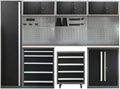 JZD Metal Garage Storage System, Lockable Tool Cabinet Workbench by JZD