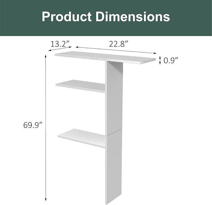Vertical Storage Shed Shelf, Weatherproof Metal Shelf - Image 2