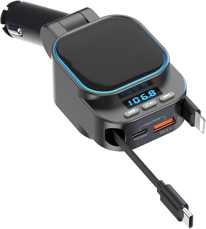 Retractable Car Charger 96W by JOULPOUZA